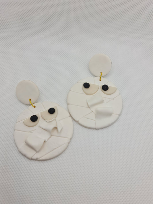 Mummy Stud Dangle Earrings