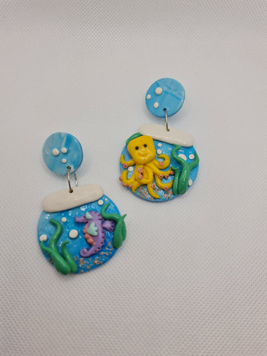 Earquarium Stud Dangle Earrings