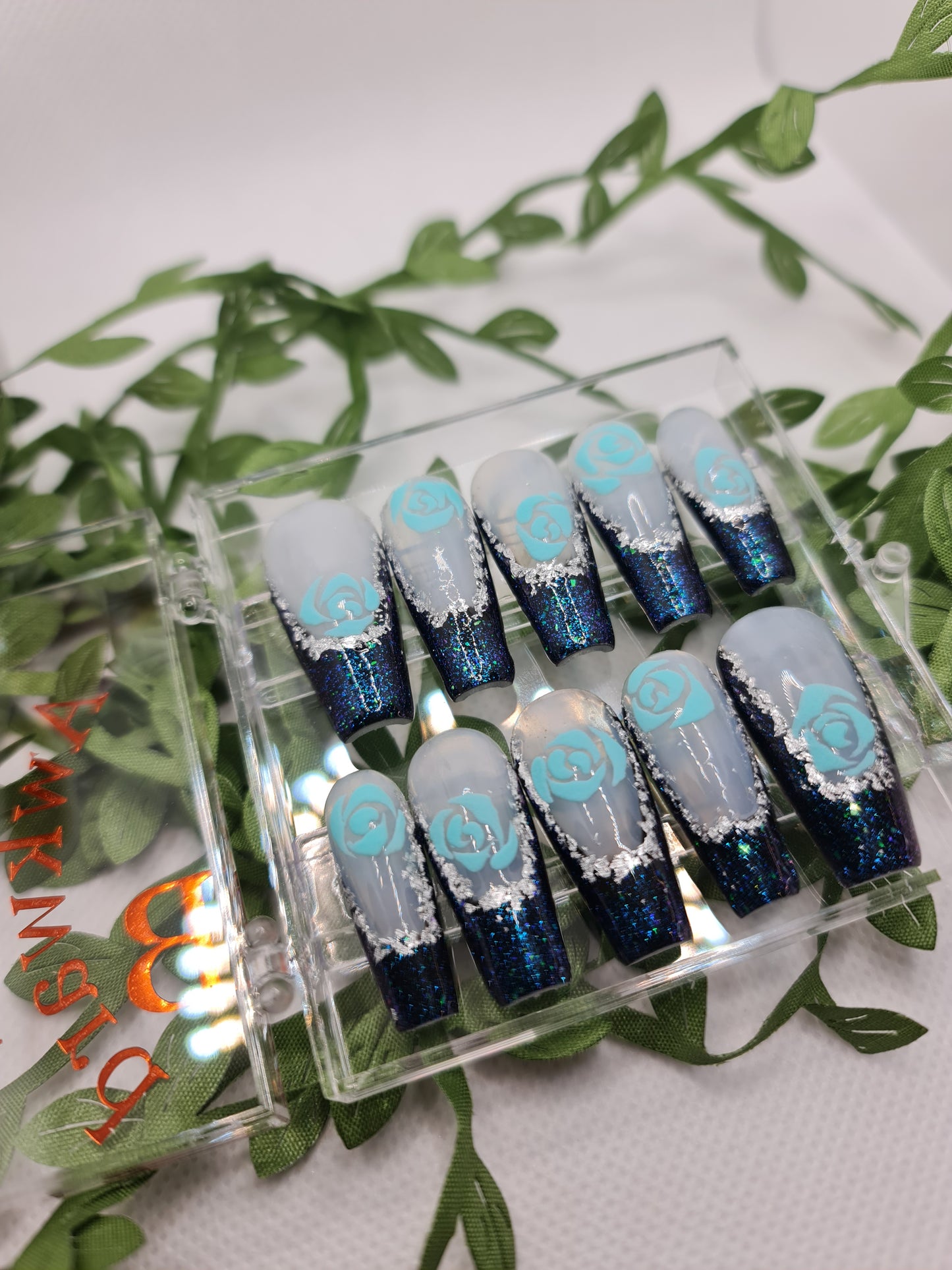 Evening Sweater Acrylic Press-On Nails (Fits Med/Large - 30mm Length)