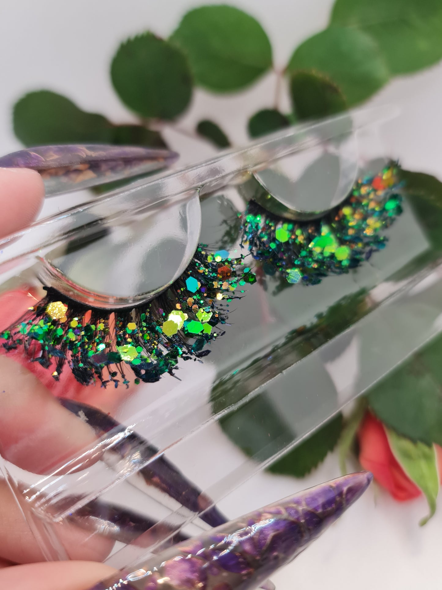 Chameleon Double Glitter Strip Lash Set