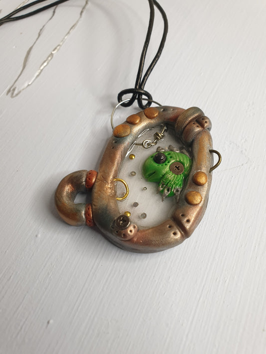 Fishtronaut Pendant / Necklace