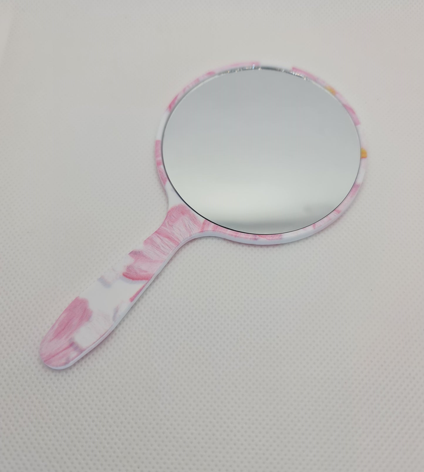 Floral Handheld Mirror (2.5" / 6cm)